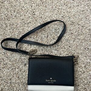 Kate Spade Black and Cream Crossbody Bag